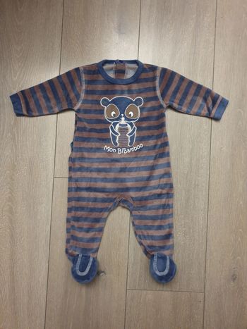 Pyjama hiver. Garçon 3 mois. Marque U Tout petit