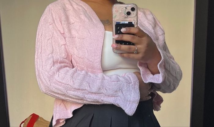 Petit gilet rose - photo numéro 3