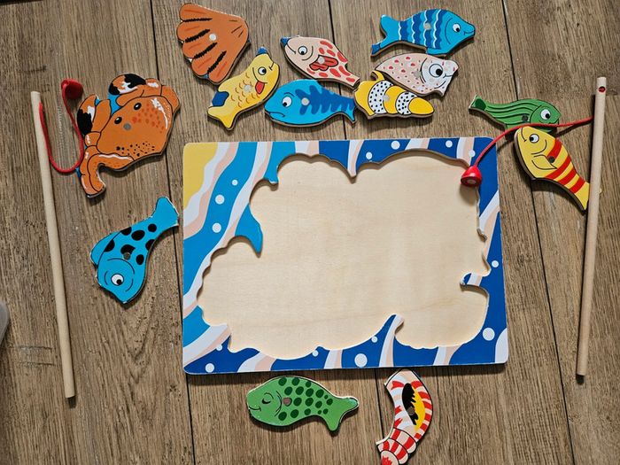 Puzzle avec aimants pour pêcher les poissons - photo numéro 8