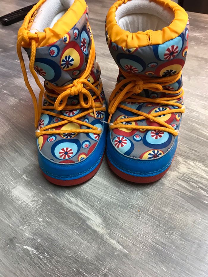 Boots bleu, rouge et multicolore - photo numéro 2