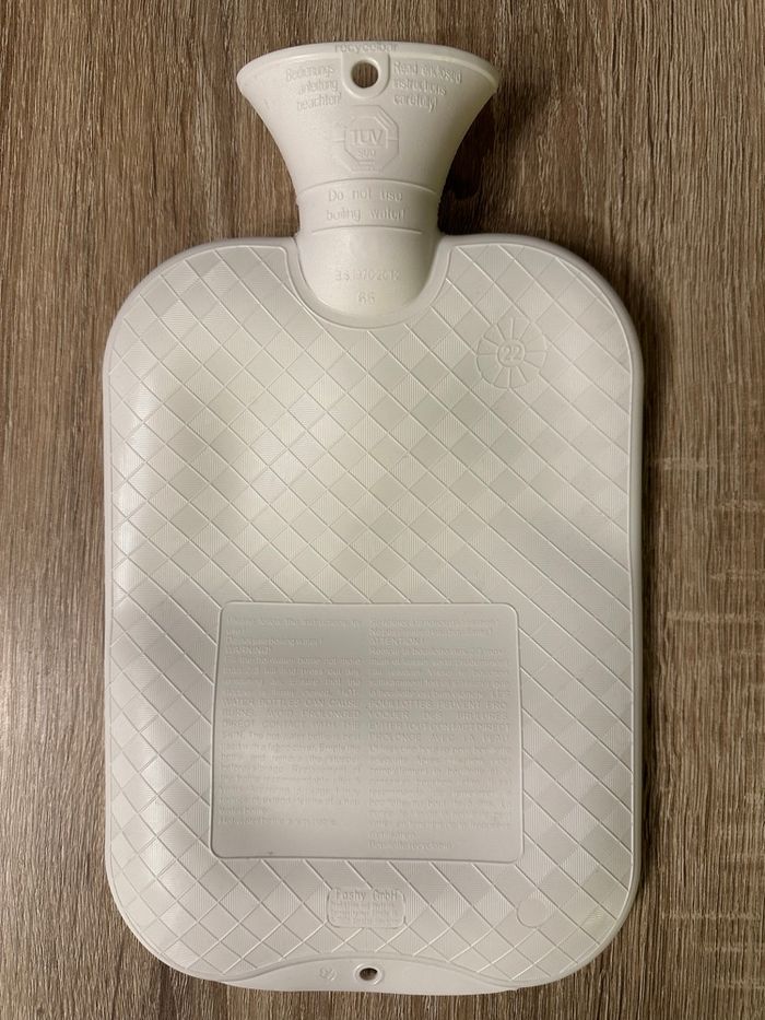 Bouillotte avec housse polaire violette – Fleur de Vie – parfait  état - photo numéro 5