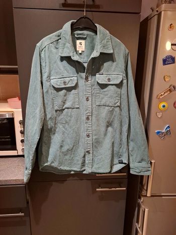 Chemise homme garcia en velours côtelé