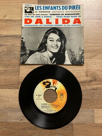 Vinyle 45 tours-Dalida-Les enfants du Pirée