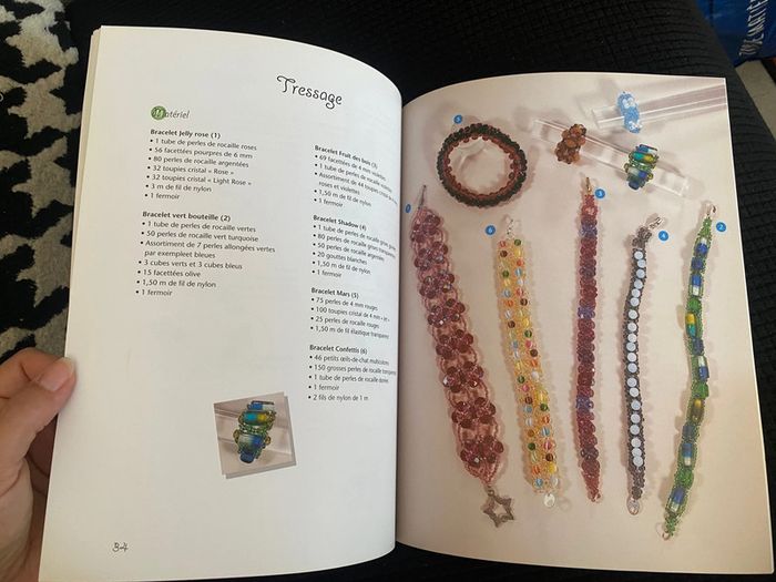Livre bijoux avec Alice perles de cristal - photo numéro 5