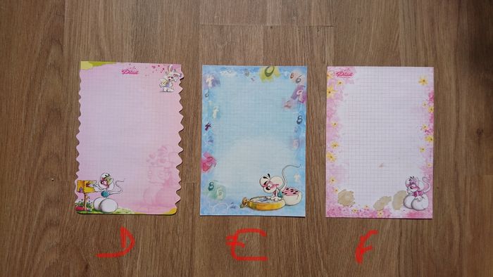 Feuilles A5 papier a lettres Diddl - photo numéro 6