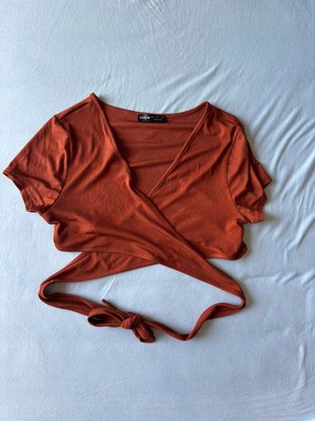 Haut croisé orange foncé Shein