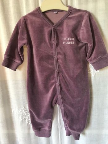 Pyjama sans pieds violine 3 mois