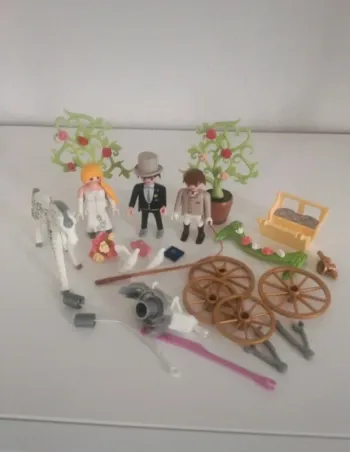 Playmobil piece détaché du 9427 carrosse et couple de mariés