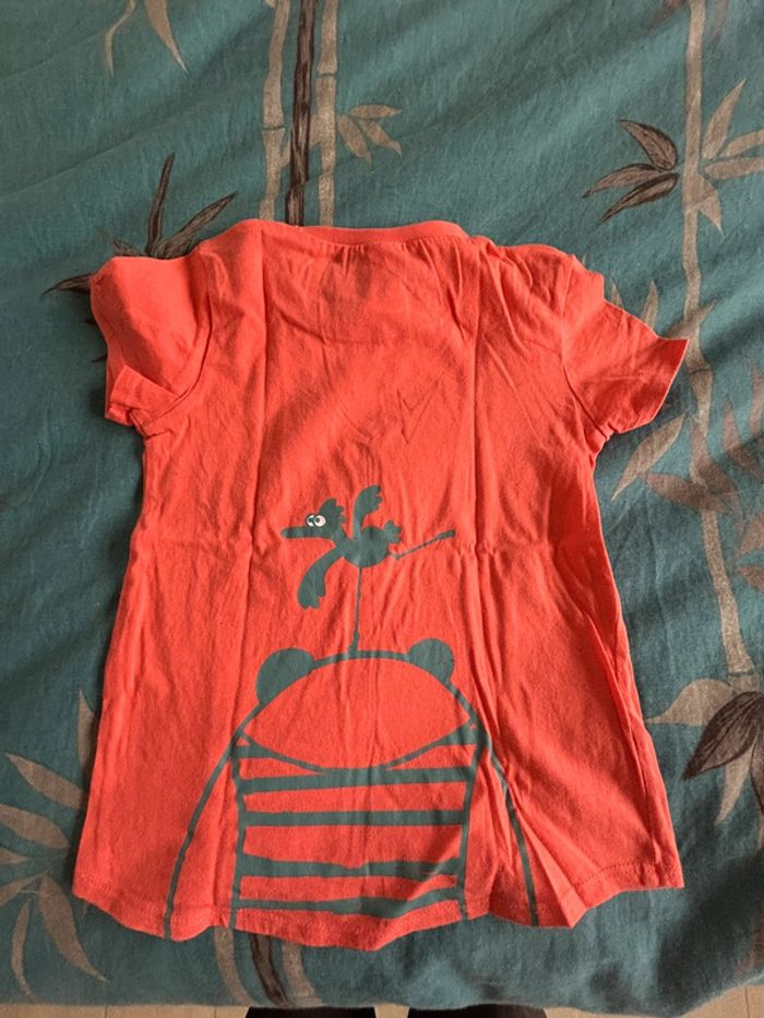 Tee shirt decathlon 4 ans / 5 ans ours oiseau - photo numéro 3