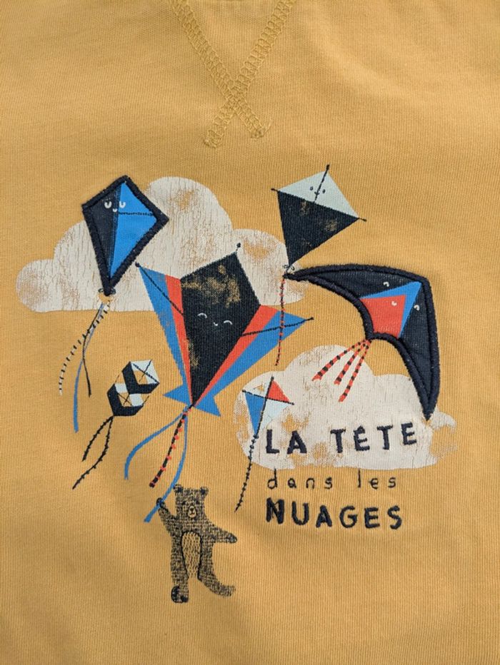 Tee shirt jaune cerfs volants TAO - photo numéro 3
