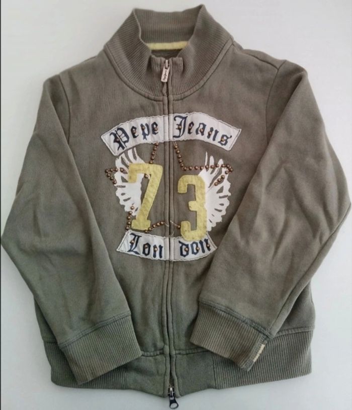 Gilet Pépé Jeans Kaki T 6 ans