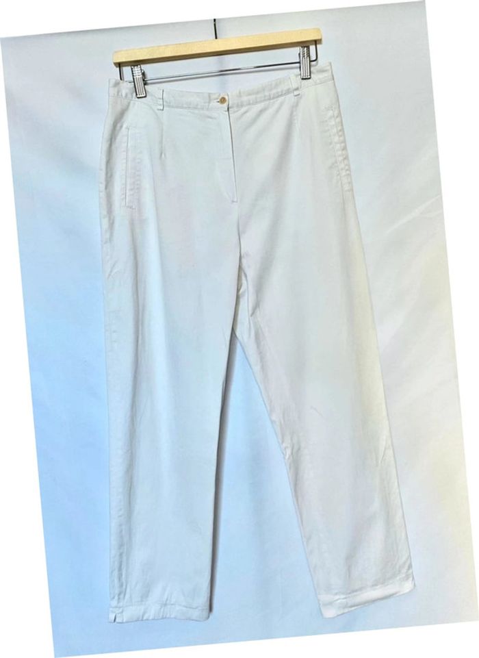 Pantalon droit blanc Gerard Darel taille 42 - photo numéro 2