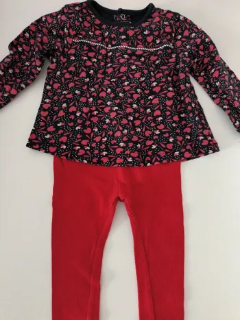 Ensemble Terre de Marin. 12 mois fille