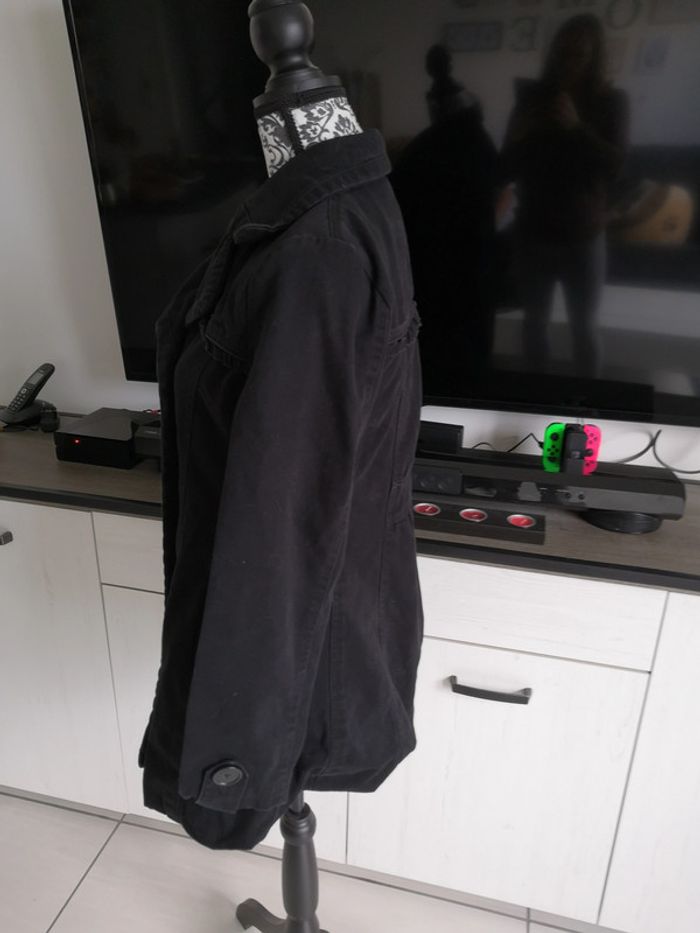 Trench caban manteau noir T2/38/40 kamora - photo numéro 3