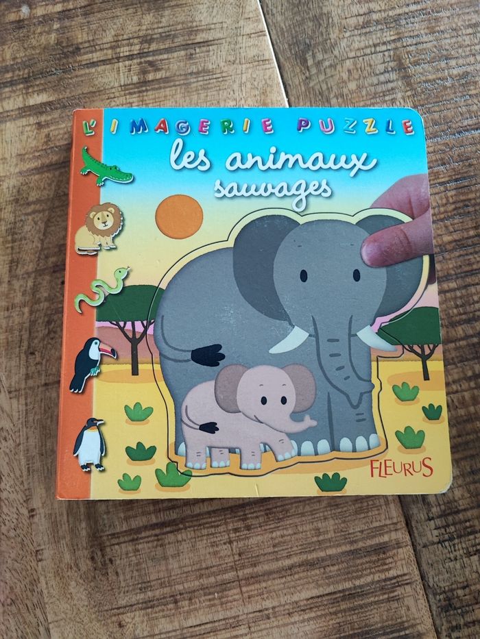 L imagerie puzzle les animaux sauvages