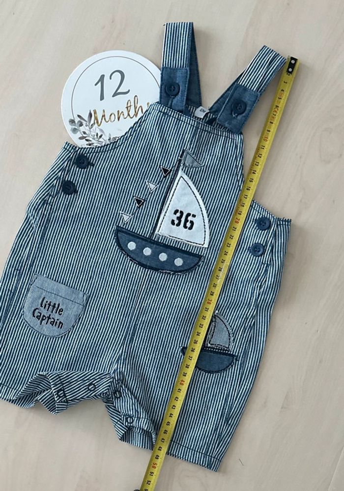 Salopette short garçon 12 mois - photo numéro 4