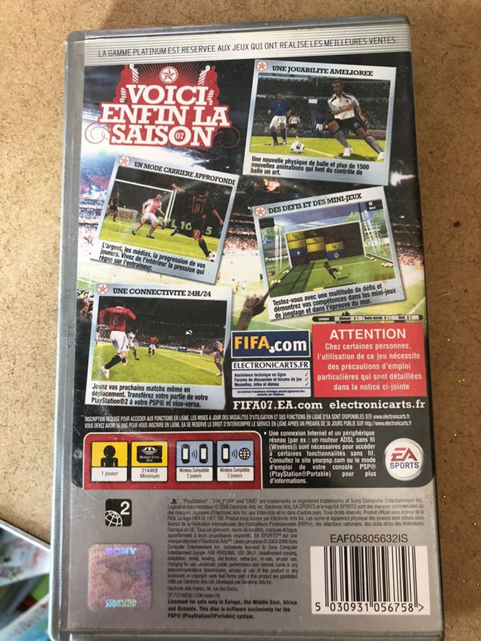 Fifa 07 - Platinum PSp - photo numéro 2
