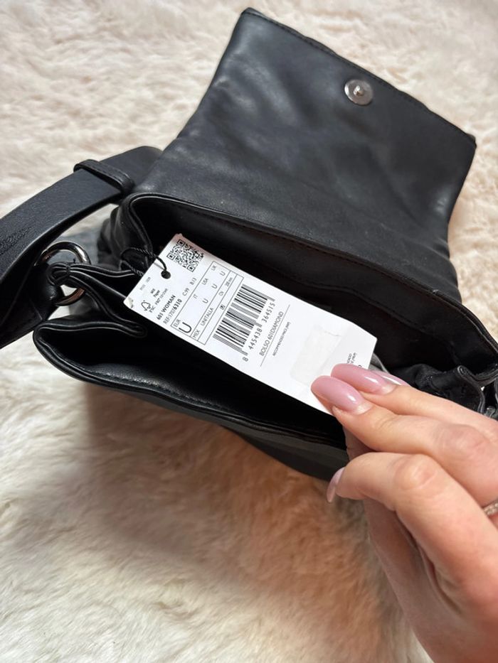 Sac à bandoulière noir Mango - photo numéro 6