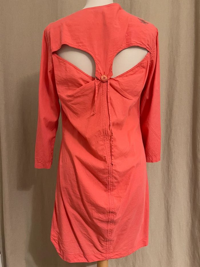 Chemise longue / Tunique rose / robe - Cop copine - T. 40 - photo numéro 3
