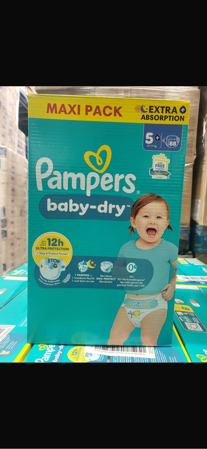 Pampers Baby Dry taille 5+ (88 couches)