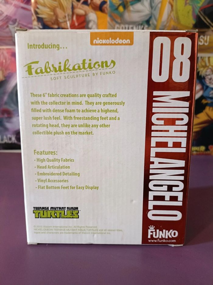 Soft Sculpture TMNT Funko Fabrikations Michelangelo 08 Super rare Neuf - photo numéro 3