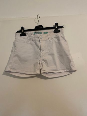 Short blanc femme