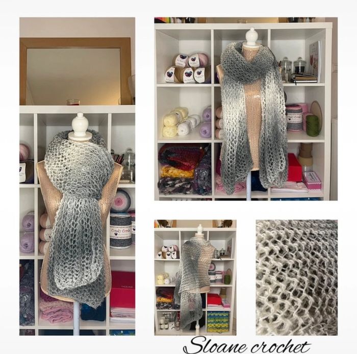 Écharpe nuage tricot - photo numéro 4