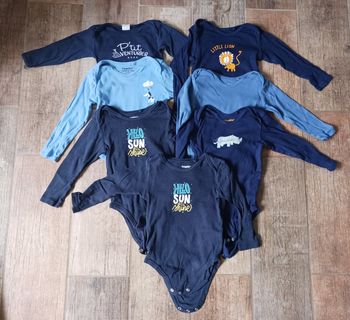Lot de 7 bodies ML - 24 mois