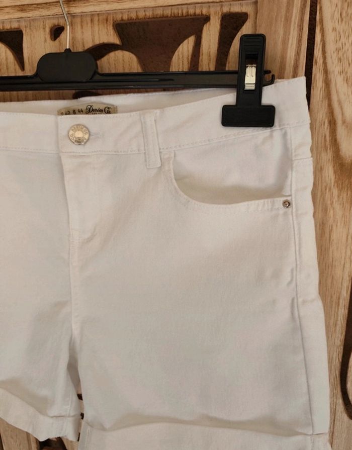 Short blanc à revers T 40 Denim co - photo numéro 5