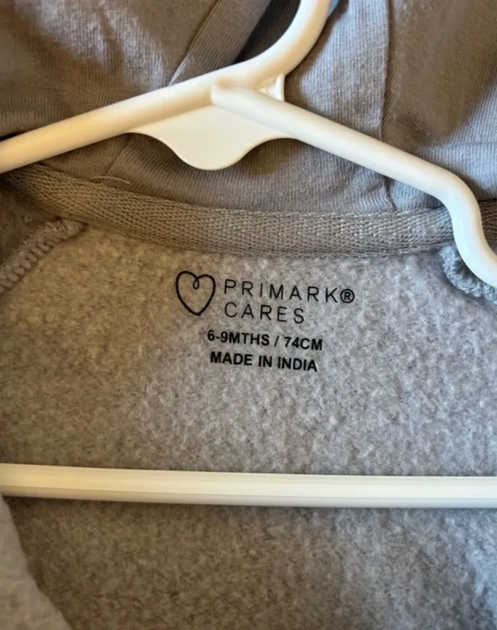 Veste capuche grise bébé 9 mois - photo numéro 3