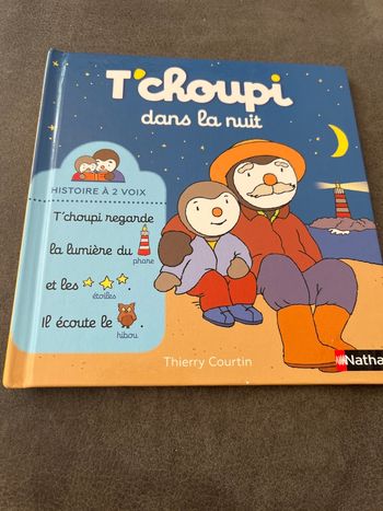 Livre bébé tchoupi t’choupi dans la nuit