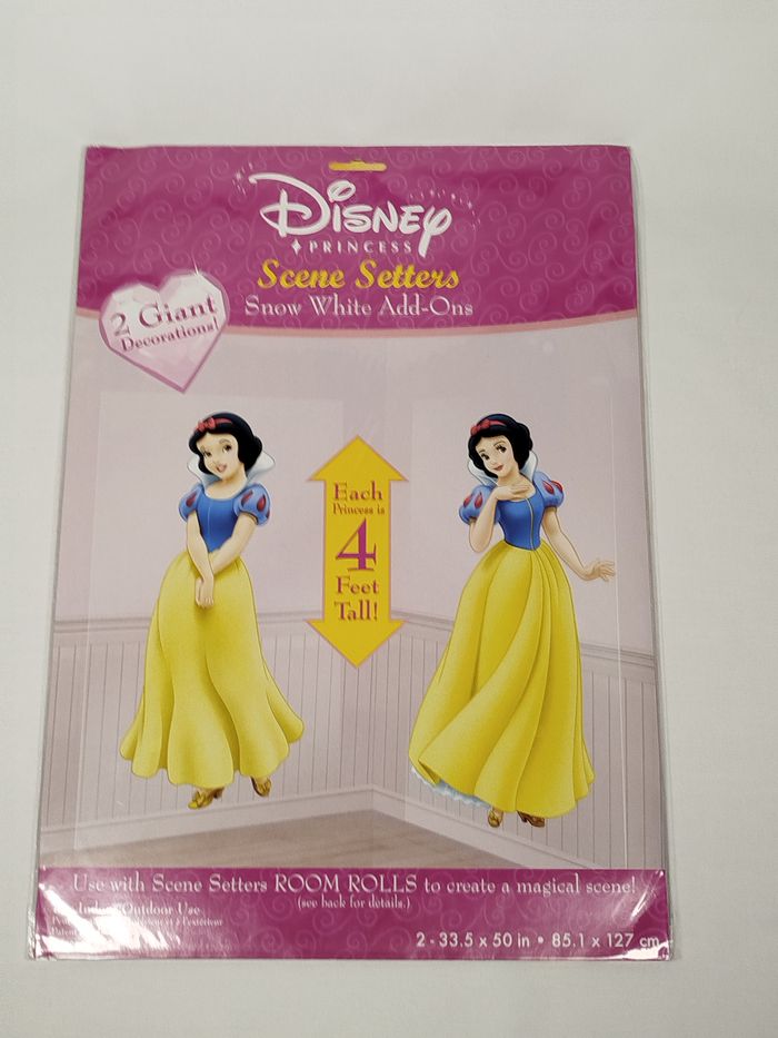 2 x décoration géante Blanche-neige disney princesse 127 cm * 85,1 cm