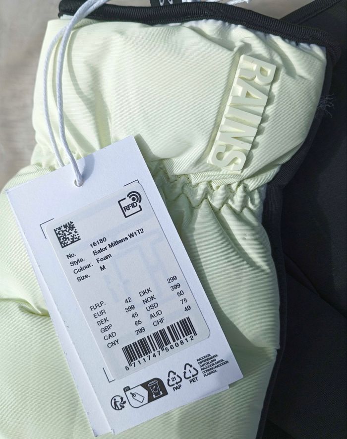 Moufles Rains écru unisexe taille M neuf - photo numéro 5