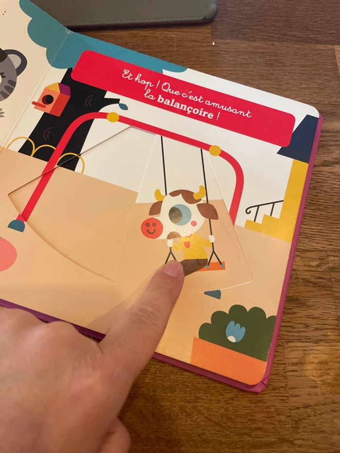 Livre cartonné Mon Anim’agier L’école Auzou éveil - 5 mécanismes et des flaps ! - photo numéro 8