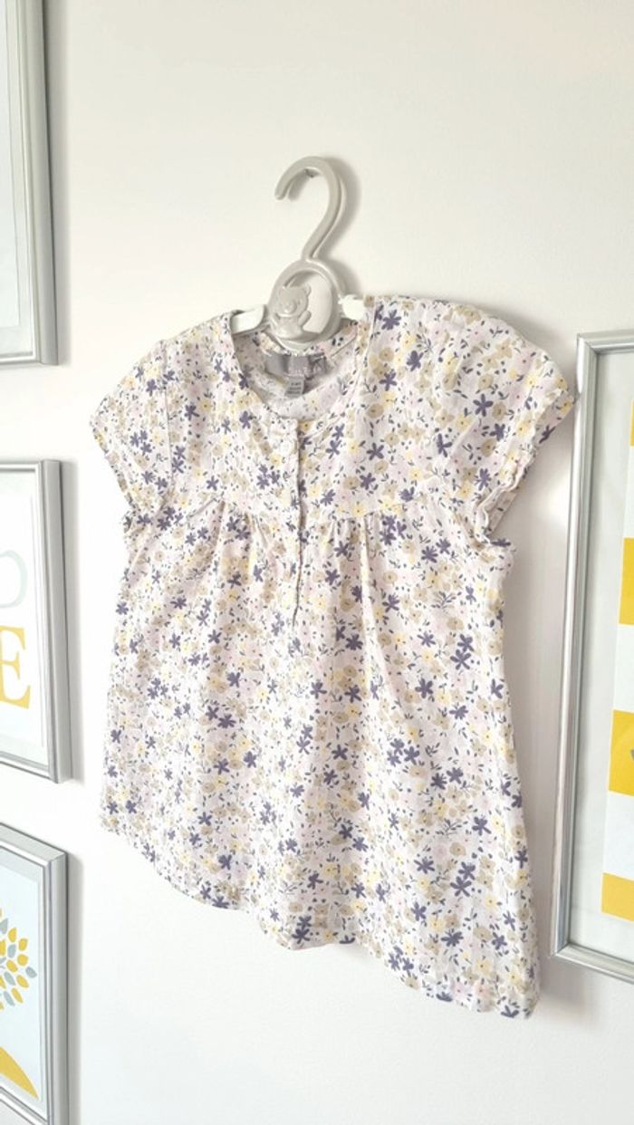 Blouse, chemise, tunique légère lisa rose taille 4ans - photo numéro 3