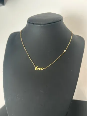 Collier love acier inoxydable