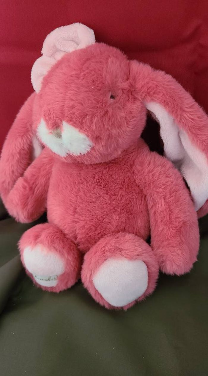 Bukowski Design AB Friendly Kanina : lapin en peluche rose tulipe
