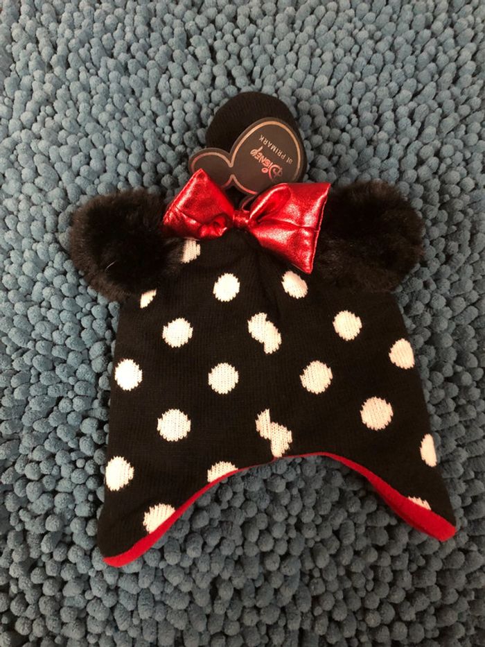Lot bonnet paire de moufles minnie - n e u fs