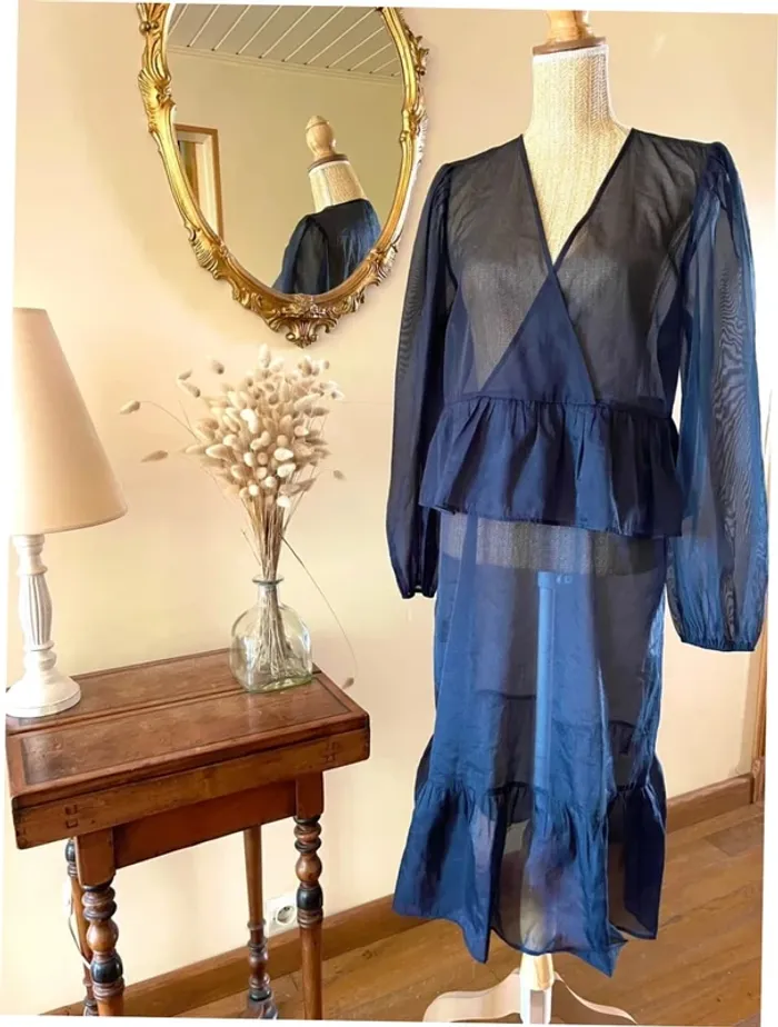 Robe noir transparente à Manches Longues - Monki - neuf - photo numéro 4
