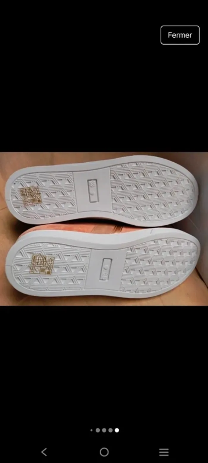 Jolies baskets chaussures sneakers femme pointure 38 - photo numéro 8