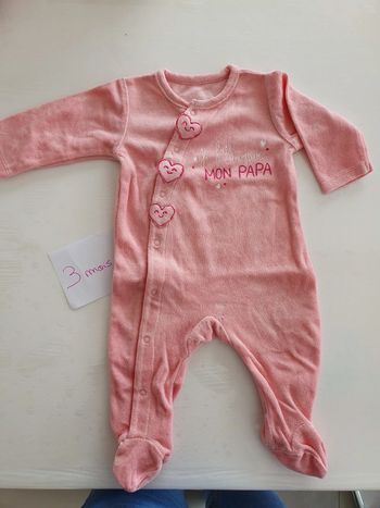 Pyjama velour 3 mois