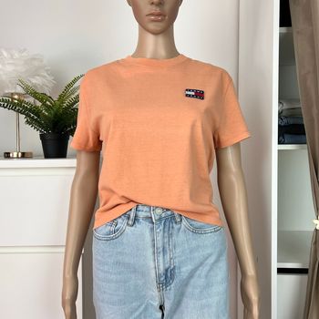 T-shirt court orange pastel Tommy Hilfiger - Taille 34 XS