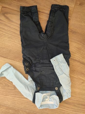 Ensemble salopette chemise