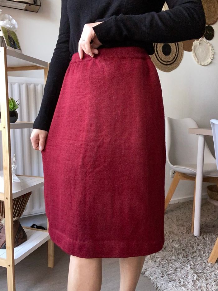 Jump vintage bordeau taille 36/38 - photo numéro 3