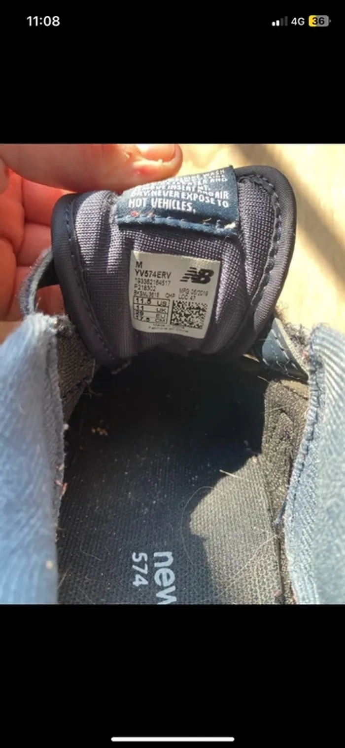 Basket new balance 574 taille 29 - photo numéro 3
