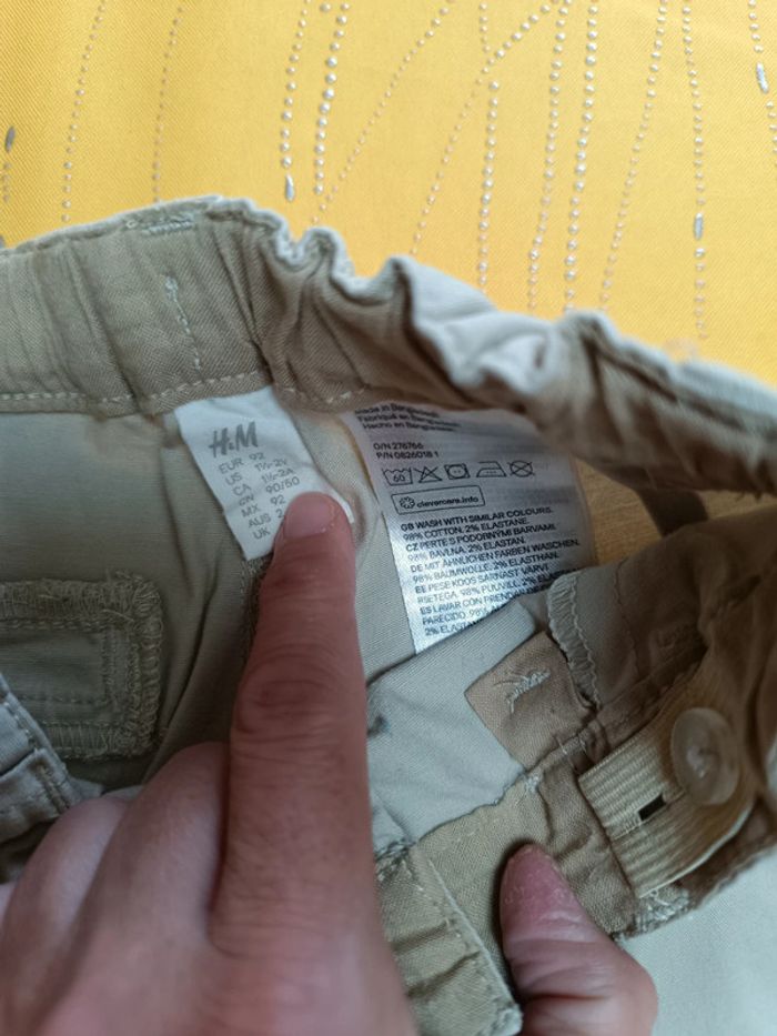 Pantalon Chino H&M 18 mois - 2 ans 92 cm - photo numéro 3