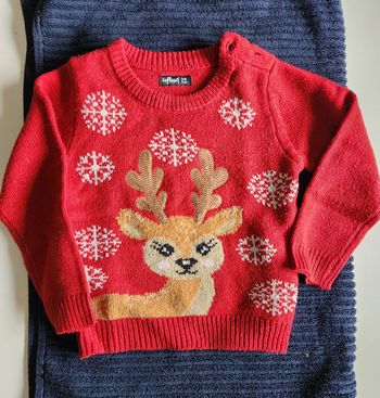 Pull petit renne Noël 24 mois influx