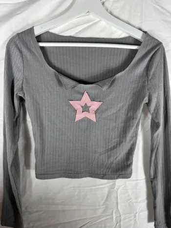 T-shirt violet manche longue YesStyle