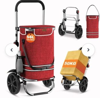 CHARIOT DE COURSES ROUGE