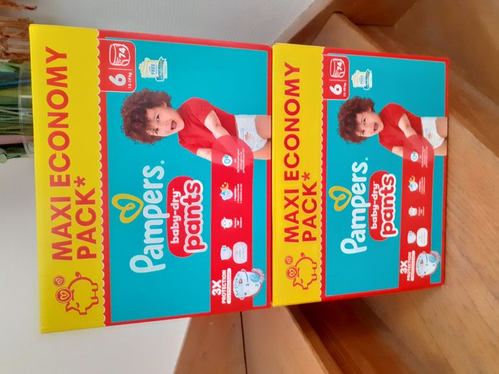 Pampers 148 Pants Baby Dry Taille 6 👶2 Packs